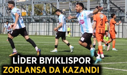 Lider Bıyıklıspor zorlansa da kazandı