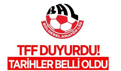 Bölgesel Amatör Lig'de Play-Off tarihleri belli oldu