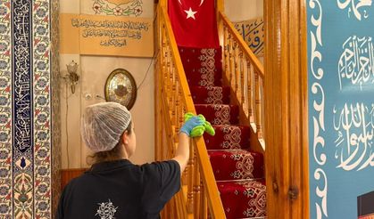 Aydın’da camiler bayram için hazırlanıyor