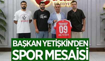 Başkan Yetişkin'den spor mesaisi