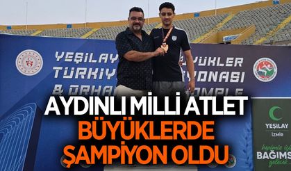 Aydınlı milli atlet büyüklerde şampiyonluğa ulaştı