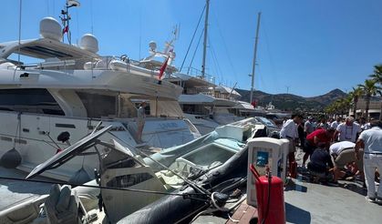 Marinada büyük panik! Sessizliği bir anda patlama sesi bozdu
