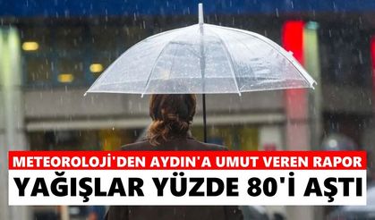 Meteoroloji'den Aydın'a umut veren rapor: Yağışlar yüzde 80'i aştı