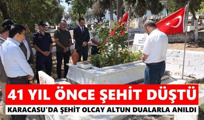 Karacasu'da şehit Olcay Altun dualarla anıldı