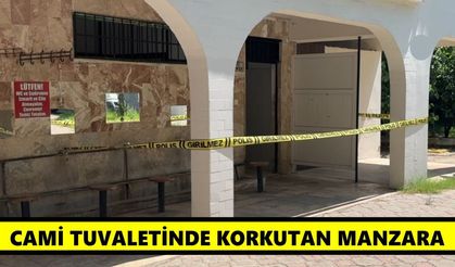 Cami tuvaletinde korkutan manzara