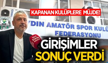 Aydın'da kapanan spor kulüplerine müjde!