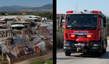 Kağıt fabrikasının deposunda korkutan yangın