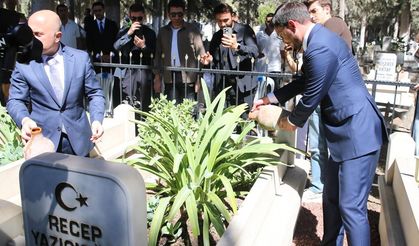 Efsane Vali unutulmadı! Yazıcıoğlu, Söke’deki mezarı başında anıldı