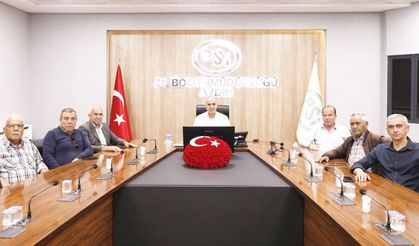 Taşkın mağduru muhtarlardan DSİ Müdürü Çınar'a ziyaret