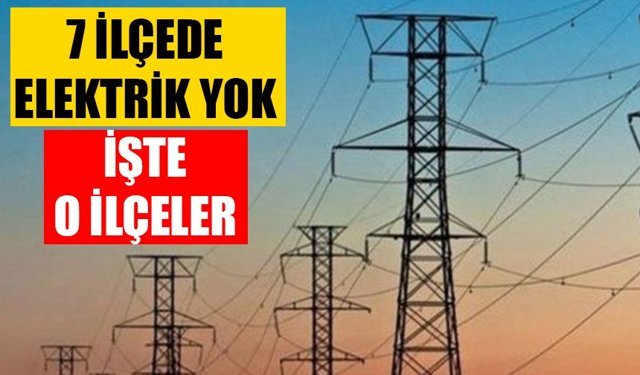 Aydın’ın 7 ilçesinde elektrik kesintisi: 6 saat sürecek