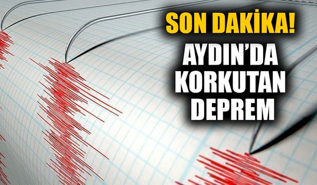 Aydın'da korkutan deprem
