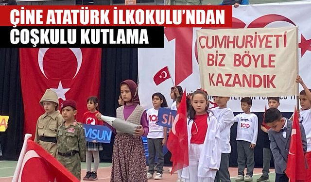 Çine Atatürk İlkokulu’ndan coşkulu kutlama