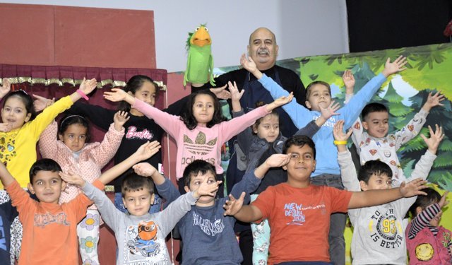 Çineli çocuklar Kukla Show’la doyasıya eğlendi