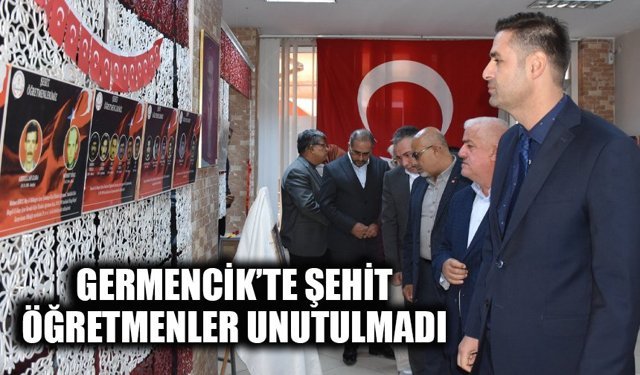 Germencik’te şehit öğretmenler unutulmadı