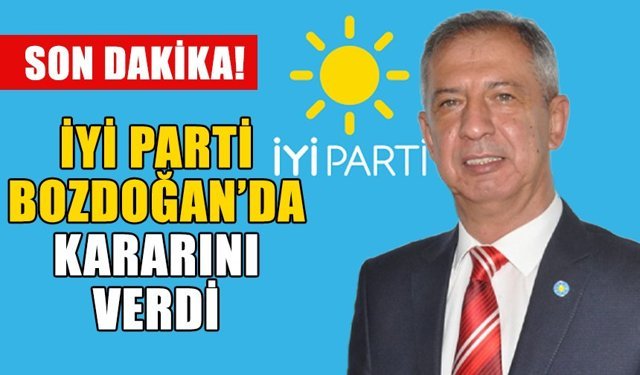 İYİ Parti'nin Bozdoğan Belediye Başkan adayı belli oldu