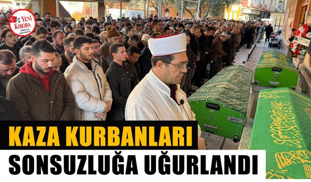 Bozdoğan'daki trafik kazasında hayatını kaybeden 3 kişi sonsuzluğa uğurlandı
