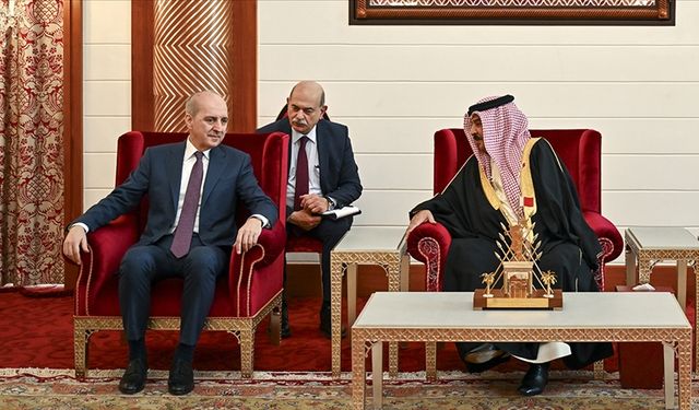 TBMM Başkanı Kurtulmuş, Bahreyn'de Kral Al Khalifa ile görüştü