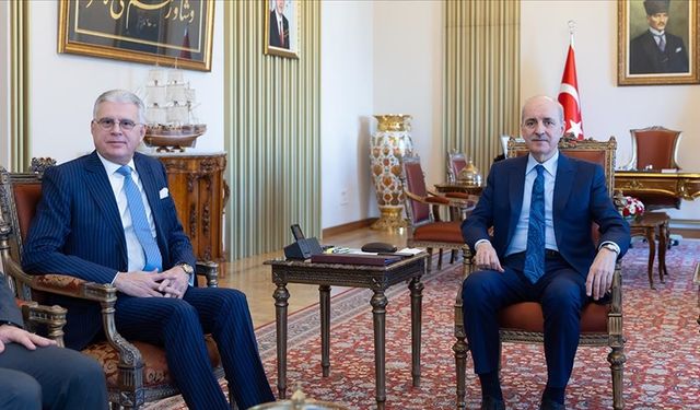 TBMM Başkanı Kurtulmuş, Fas'ın Ankara Büyükelçisi Lazreq'i kabul etti