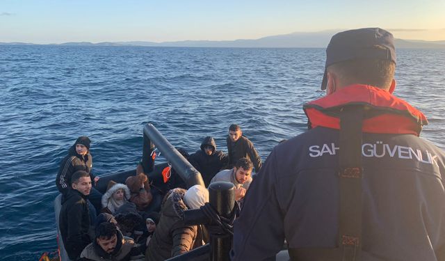 Bodrum açıklarında 43 düzensiz göçmen yakalandı