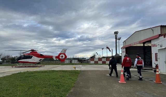 Helikopterle 265 hastanın imdadına yetiştiler