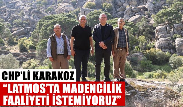 CHP’li Karakoz: “Latmos’ta madencilik faaliyeti istemiyoruz”