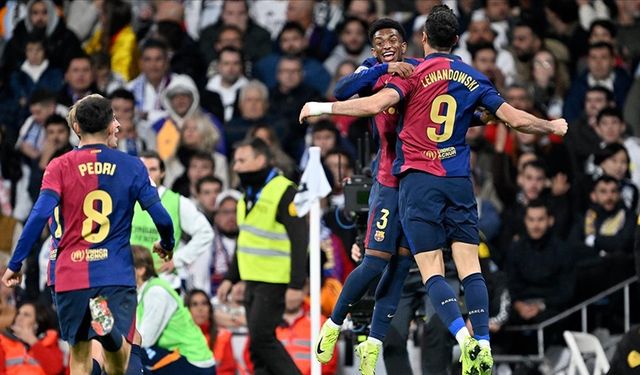 LaLiga'da lider Barcelona, El Clasico'yu farklı kazandı