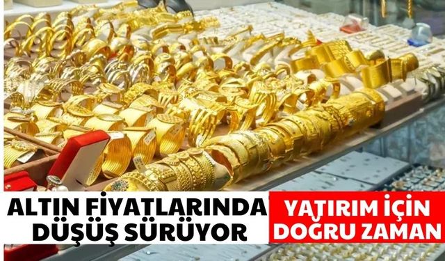 Altın fiyatlarında düşüş sürüyor