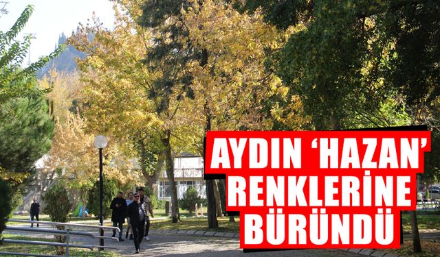 Aydın ‘hazan’ renklerine büründü