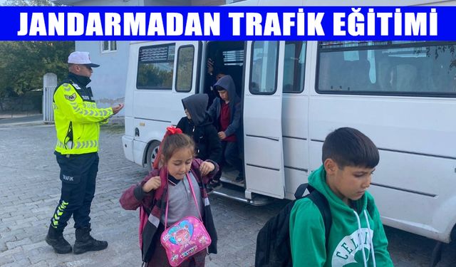 Karpuzlu’da jandarmadan trafik eğitimi