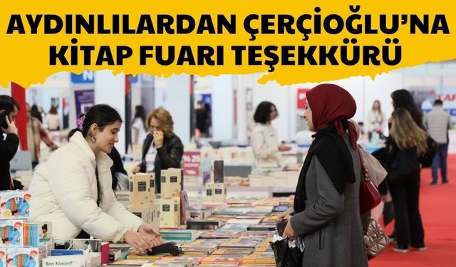 Aydınlılardan Çerçioğlu’na kitap fuarı teşekkürü