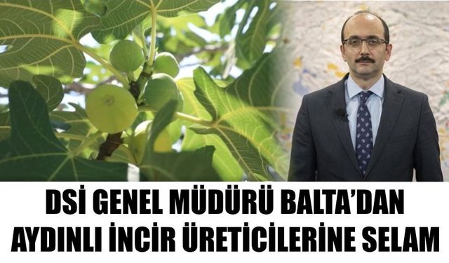 DSİ Genel Müdürü Balta’dan Aydınlı incir üreticilerine selam