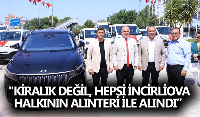 İncirliova Belediyesi 10 yeni hizmet aracı aldı