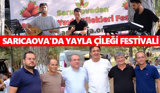 Sarıcaova'da yayla çileği festivali