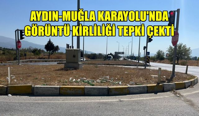 Çine-Muğla Karayolu’nda görüntü kirliliği tepki çekti