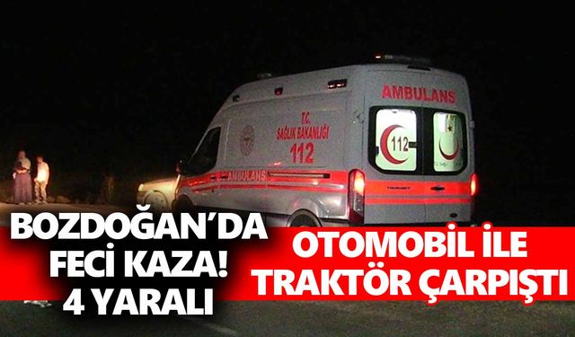 Bozdoğan’da feci kaza! 4 yaralı