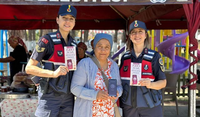 Germencik İncir Festivali’nde jandarmadan “Kadına Şiddete Sıfır Tolerans” mesajı