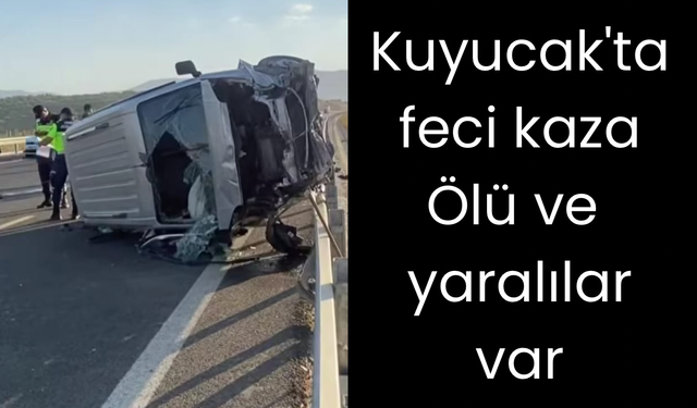 Kuyucak'ta feci kaza: 1 ölü 2 yaralı