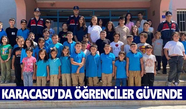 Karacasu'da öğrenciler güvende