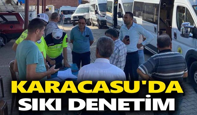 Karacasu'da sıkı denetim