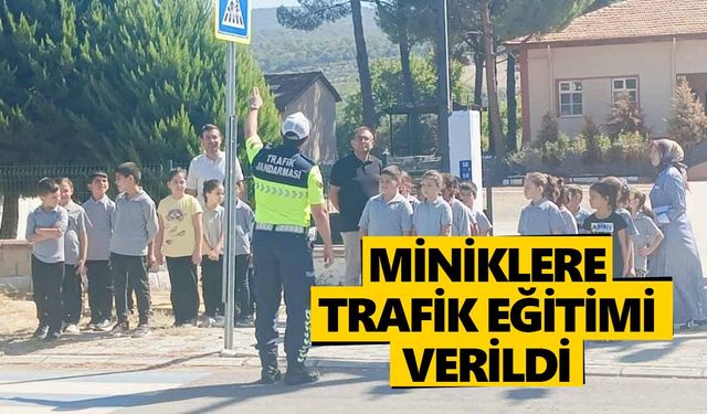Karacasu'da trafik ekipleri iş başında