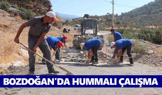 Bozdoğan'da hummalı çalışma