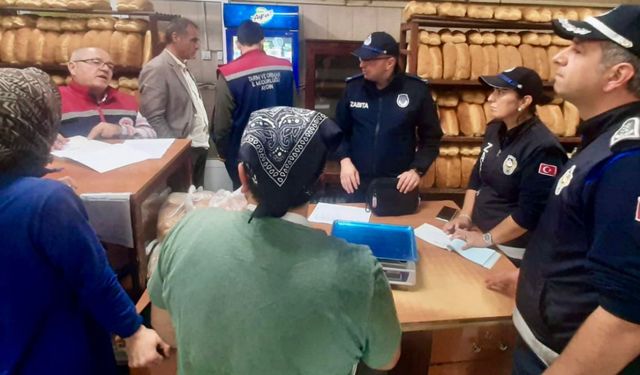 Çine’de ekmek denetimi