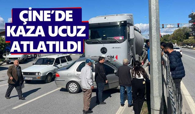 Çine’de kaza ucuz atlatıldı