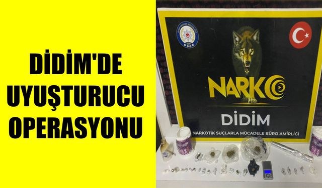 Didim’de 52 gram esrar ve 17 gram kokain ele geçirildi