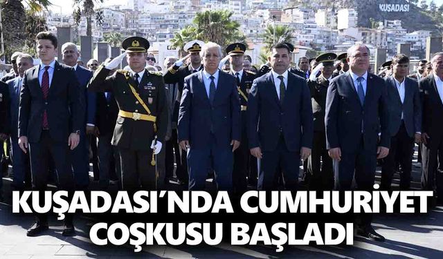 Kuşadası’nda Cumhuriyet coşkusu başladı