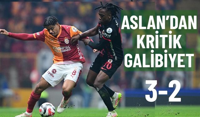 Aslan'dan kritik galibiyet: 3-2