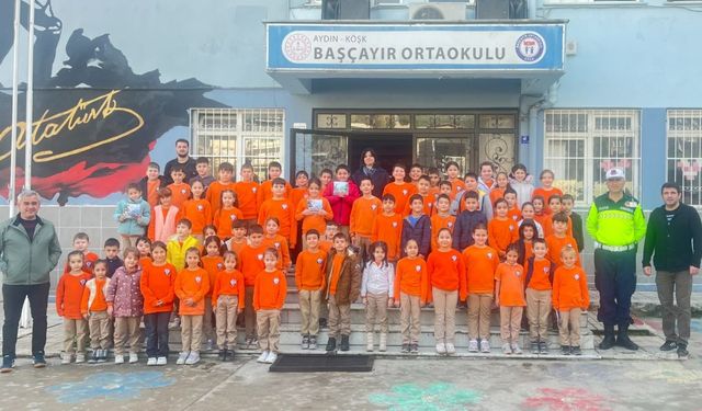 Köşk'te öğrencilere trafik güvenliği eğitimi verildi
