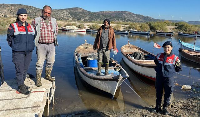Aydın Bafa Gölü Tabiat Parkı’nda koruma timinden yaban hayatı denetimi