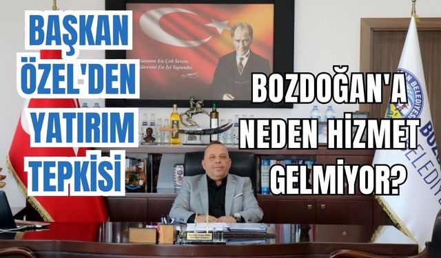 Başkan Özel'den yatırım tepkisi