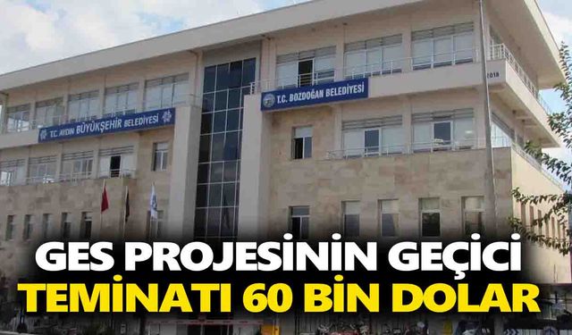 Bozdoğan'da dev ihale